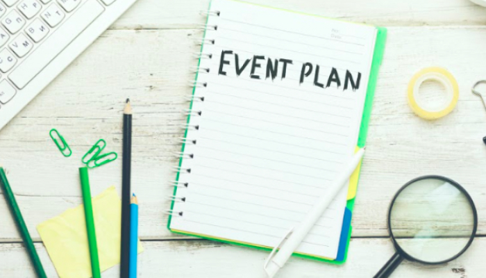 Text Sign Showing Event Planning That Representing Event Planner For All The occasion.
